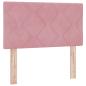 Preview: Boxspringbett mit Matratze mit Kopfteil Rosa 80 x 200 cm Samt