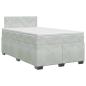 Preview: Boxspringbett mit Matratze Hellgrau 120 x 190 cm Samt
