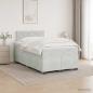 Preview: ARDEBO.de - Boxspringbett mit Matratze Hellgrau 120 x 200 cm Samt