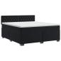 Preview: Boxspringbett mit Matratze Schwarz 160 x 200 cm Samt