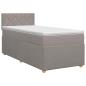 Preview: Boxspringbett mit Matratze Taupe 100 x 200 cm Stoff