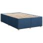 Preview: Boxspringbett mit Matratze mit Kopfteil Blau 120 x 190 cm Stoff