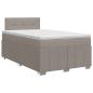 Preview: Boxspringbett mit Matratze Taupe 120 x 190 cm Stoff