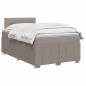 Preview: Boxspringbett mit Matratze Taupe 120 x 190 cm Stoff