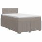Preview: Boxspringbett mit Matratze Taupe 120 x 190 cm Stoff