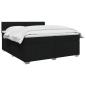 Preview: Boxspringbett mit Matratze Schwarz 200 x 200 cm Stoff
