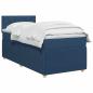 Preview: Boxspringbett mit Matratze mit Kopfteil Blau 80 x 200 cm Stoff