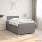Preview: ARDEBO.de - Boxspringbett mit Matratze Taupe 120 x 190 cm Stoff