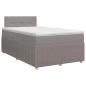 Preview: Boxspringbett mit Matratze Taupe 120 x 190 cm Stoff