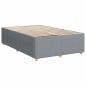 Preview: Boxspringbett mit Matratze Hellgrau 120 x 190 cm Stoff