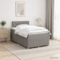 Preview: ARDEBO.de - Boxspringbett mit Matratze Taupe 120 x 190 cm Stoff
