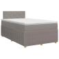 Preview: Boxspringbett mit Matratze Taupe 120 x 190 cm Stoff
