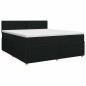 Preview: Boxspringbett mit Matratze Schwarz 140 x 190 cm Stoff