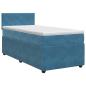 Preview: Boxspringbett mit Matratze Dunkelblau 100 x 200 cm Samt