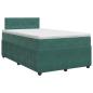 Preview: Boxspringbett mit Matratze Dunkelgrün 120 x 200 cm Samt