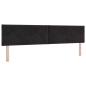 Preview: Boxspringbett mit Matratze Schwarz 200 x 200 cm Samt