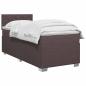 Preview: Boxspringbett mit Matratze und LED Dunkelbraun 80 x 200 cm