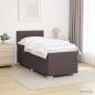 Preview: Boxspringbett mit Matratze und LED Dunkelbraun 80 x 200 cm