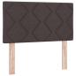 Preview: Boxspringbett mit Matratze und LED Dunkelbraun 80 x 200 cm
