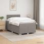 Preview: Boxspringbett mit Matratze und LED Taupe 120 x 190 cm Stoff
