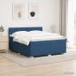 Preview: ARDEBO.de - Boxspringbett mit Matratze und LED Blau 140 x 190 cm Stoff