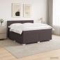 Preview: Boxspringbett mit Matratze und LED Dunkelbraun 160 x 200 cm
