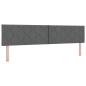 Preview: Boxspringbett mit Matratze und LED Dunkelgrau 200 x 200 cm