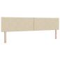Preview: Boxspringbett mit Matratze und LED Creme 200 x 200 cm Stoff