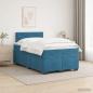 Preview: Boxspringbett mit Matratze und LED Blau 120 x 200 cm Samt