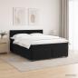 Preview: ARDEBO.de - Boxspringbett mit Matratze und LED Schwarz 160 x 200 cm Samt