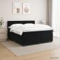 Preview: Boxspringbett mit Matratze und LED Schwarz 200 x 200 cm Samt