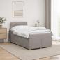 Preview: Boxspringbett mit Matratze Taupe 120 x 190 cm Stoff