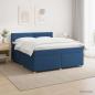 Preview: ARDEBO.de - Boxspringbett mit Matratze mit Kopfteil Blau 160 x 200 cm Stoff