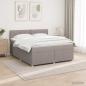 Preview: Boxspringbett mit Matratze Taupe 180 x 200 cm Stoff