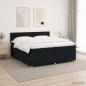 Preview: ARDEBO.de - Boxspringbett mit Matratze Schwarz 200 x 200 cm Stoff