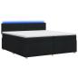 Preview: Boxspringbett mit Matratze Schwarz 200 x 200 cm Stoff