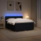 Preview: Boxspringbett mit Matratze Schwarz 200 x 200 cm Stoff