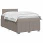Preview: Boxspringbett mit Matratze Taupe 120 x 190 cm Stoff