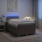 Preview: Boxspringbett mit Matratze Taupe 120 x 190 cm Stoff