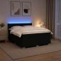 Preview: Boxspringbett mit Matratze Schwarz 200 x 200 cm Stoff