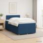 Preview: Boxspringbett mit Matratze mit Kopfteil Blau 120 x 200 cm Stoff