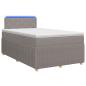 Preview: Boxspringbett mit Matratze Taupe 120 x 200 cm Stoff