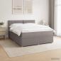 Preview: Boxspringbett mit Matratze Taupe 180 x 200 cm Stoff