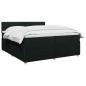 Preview: Boxspringbett mit Matratze Schwarz 200 x 200 cm Stoff