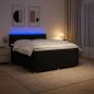 Preview: Boxspringbett mit Matratze Schwarz 200 x 200 cm Stoff