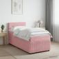 Preview: Boxspringbett mit Matratze mit Kopfteil Rosa 80 x 200 cm Samt