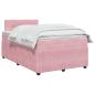 Preview: Boxspringbett mit Matratze mit Kopfteil Rosa 120 x 190 cm Samt