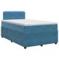 Preview: Boxspringbett mit Matratze mit Kopfteil Blau 120 x 200 cm Samt