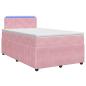 Preview: Boxspringbett mit Matratze mit Kopfteil Rosa 120 x 200 cm Samt