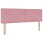 Preview: Boxspringbett mit Matratze mit Kopfteil Rosa 160 x 200 cm Samt